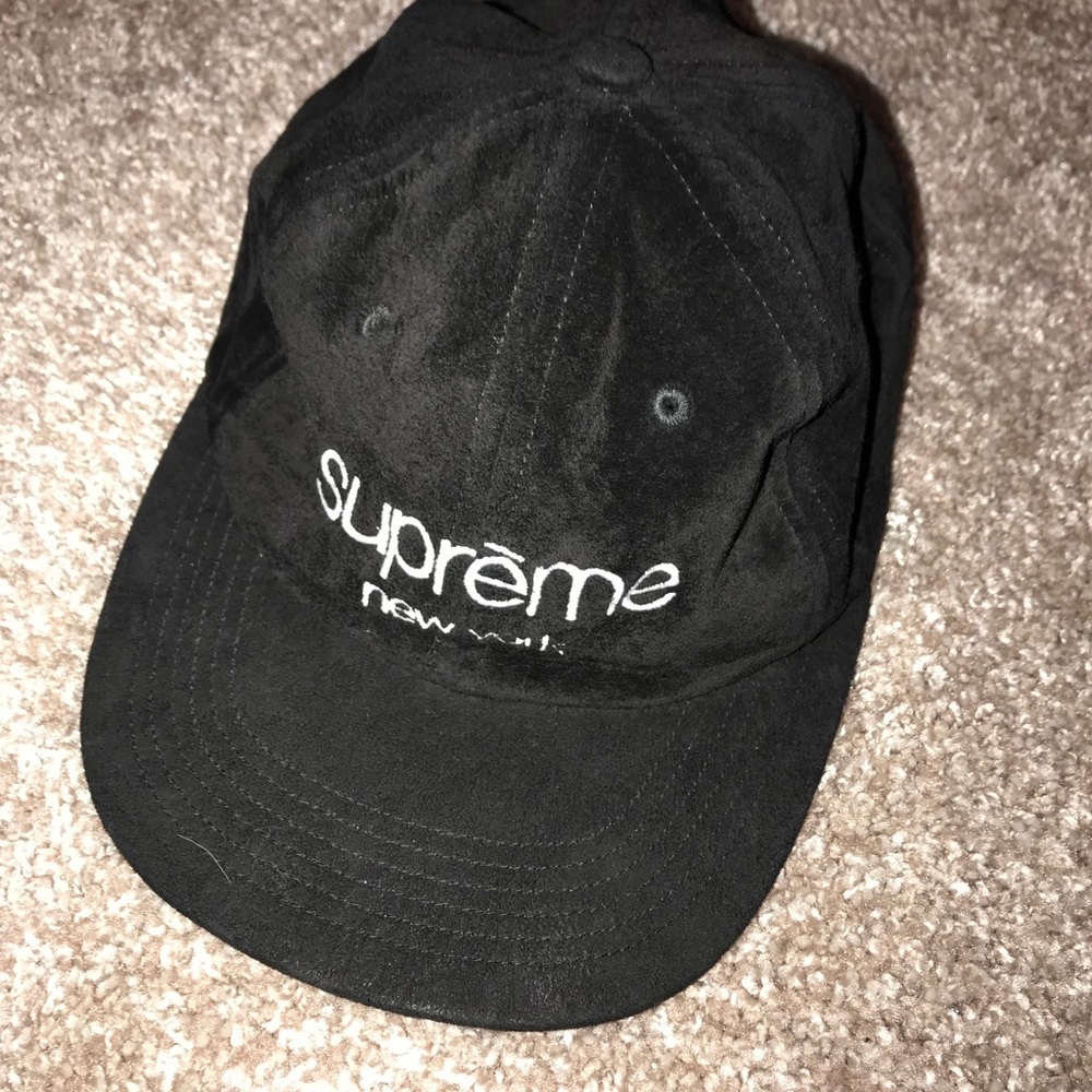 Supreme 6 panel suede SS16 hat